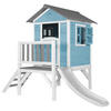 AXI Spielhaus Lodge XL blau B/H/L: ca. 240x189x167 cm Lodge XL - blau/weiß (167,00/240,00/189,00cm) - AXI