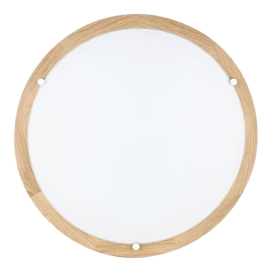 SPOT Light Deckenleuchte 4754274 Eiche weiß Chrom Echtholz Glas Metall H/D: ca. 10x45 cm Frida - Eiche/weiß (45,00/10,00cm) - SPOT Light