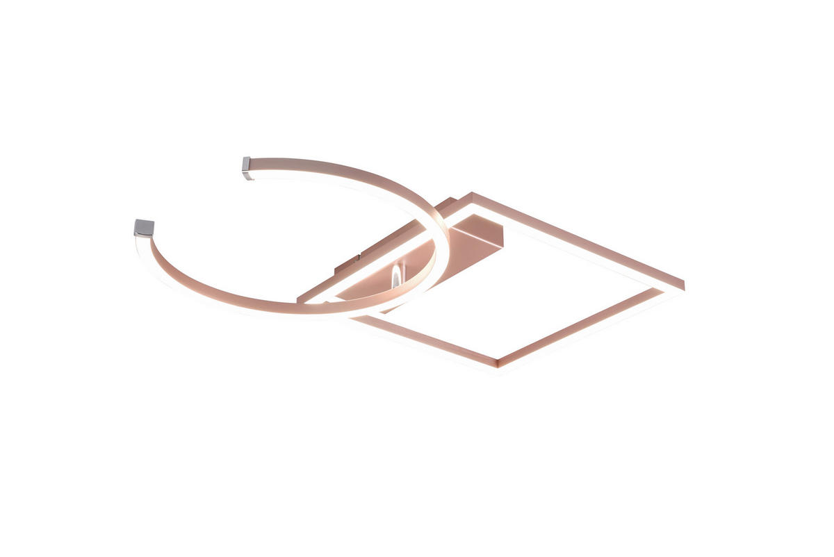 Reality Deckenleuchte R62162499 Pivot roségold Metall B/H/T: ca. 42x7x54 cm Pivot - roségold (42,00/7,00/54,00cm) - Reality