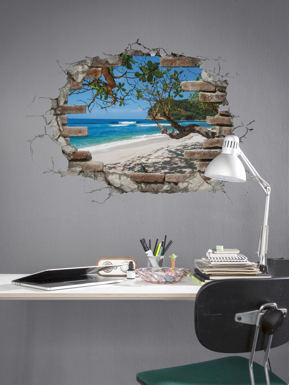 Komar Wandtattoo Break Out Landschaft Break Out B/L: ca. 50x70 cm Break Out - (50,00/70,00cm) - Komar