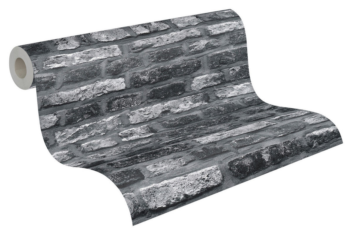 A.S.Creation Vliestapete schwarz B/H/D: ca. 53x1005x8,5 cm Vliestapete - schwarz (8,50/1005,00cm) - A.S.Creation