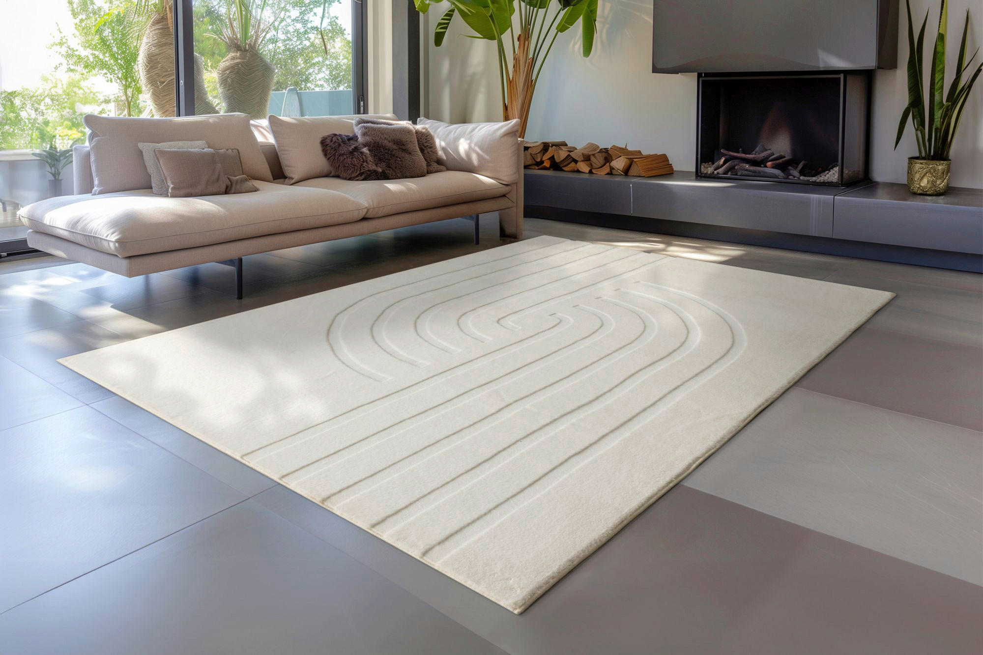 Obsession Teppich Zen Deluxe creme B/H/L: ca. 160x16x230 cm Zen Deluxe - creme (230,00/160,00/16,00cm) - Obsession