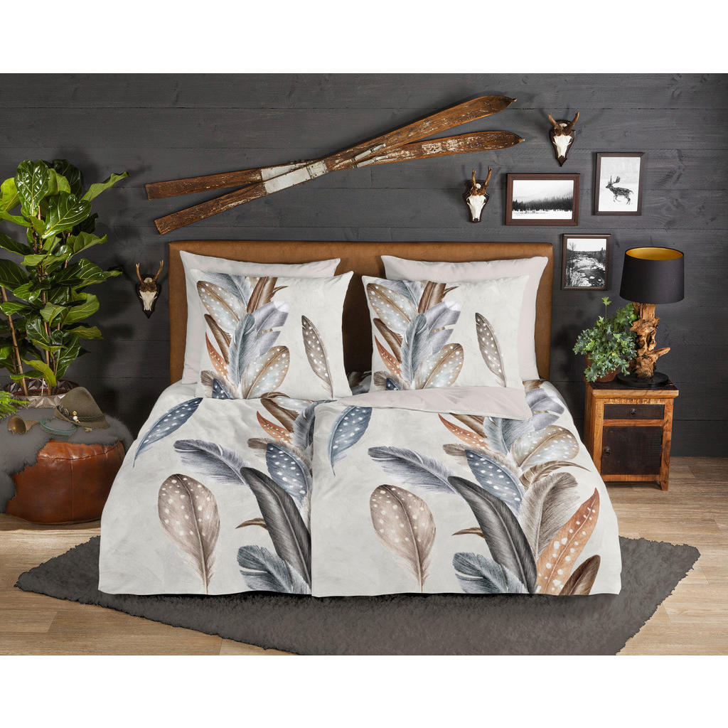 Thumbnail - Bettwäsche Eina sand Baumwolle B/L: ca. 155x220 cm