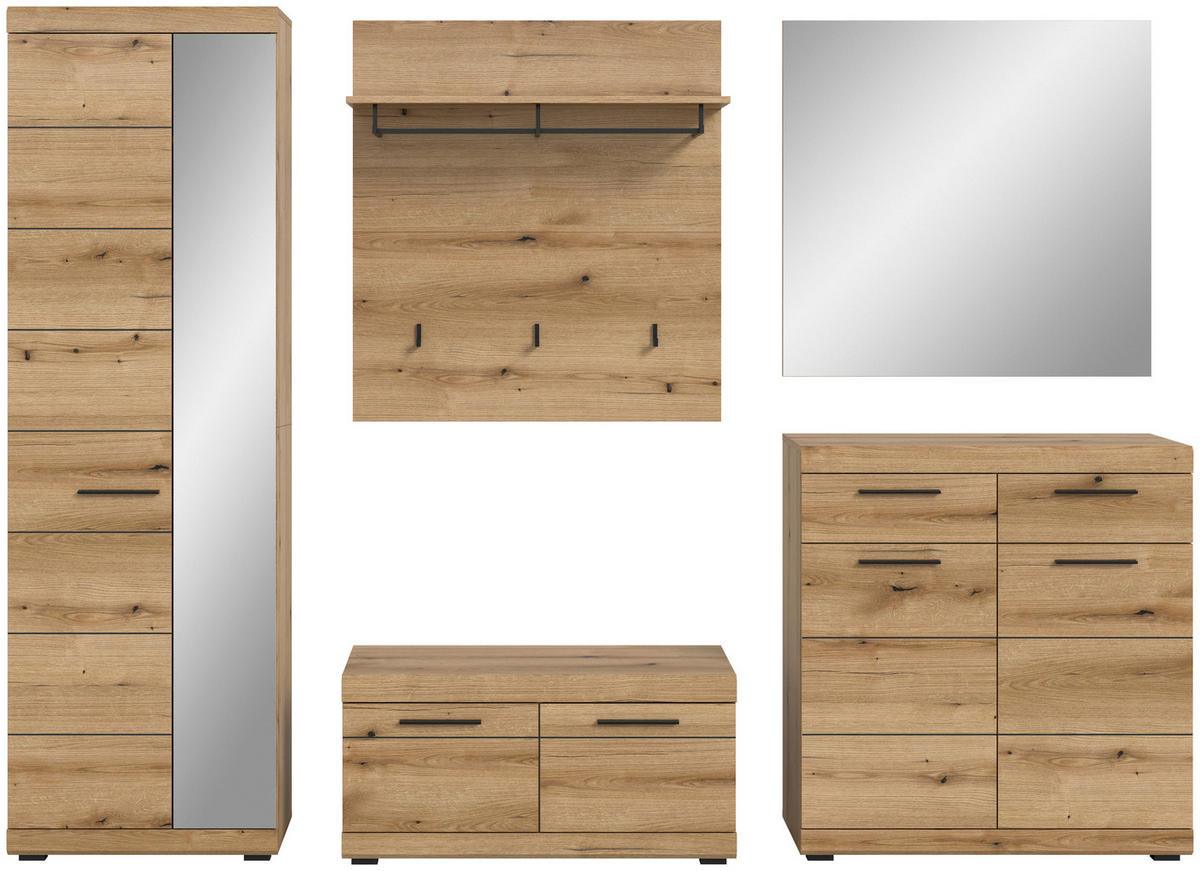 Garderobe SCOUT Evoke Oak Nachbildung B/H/T: ca. 272x197x40 cm SCOUT - (272,00/197,00/40,00cm) - xonox.home