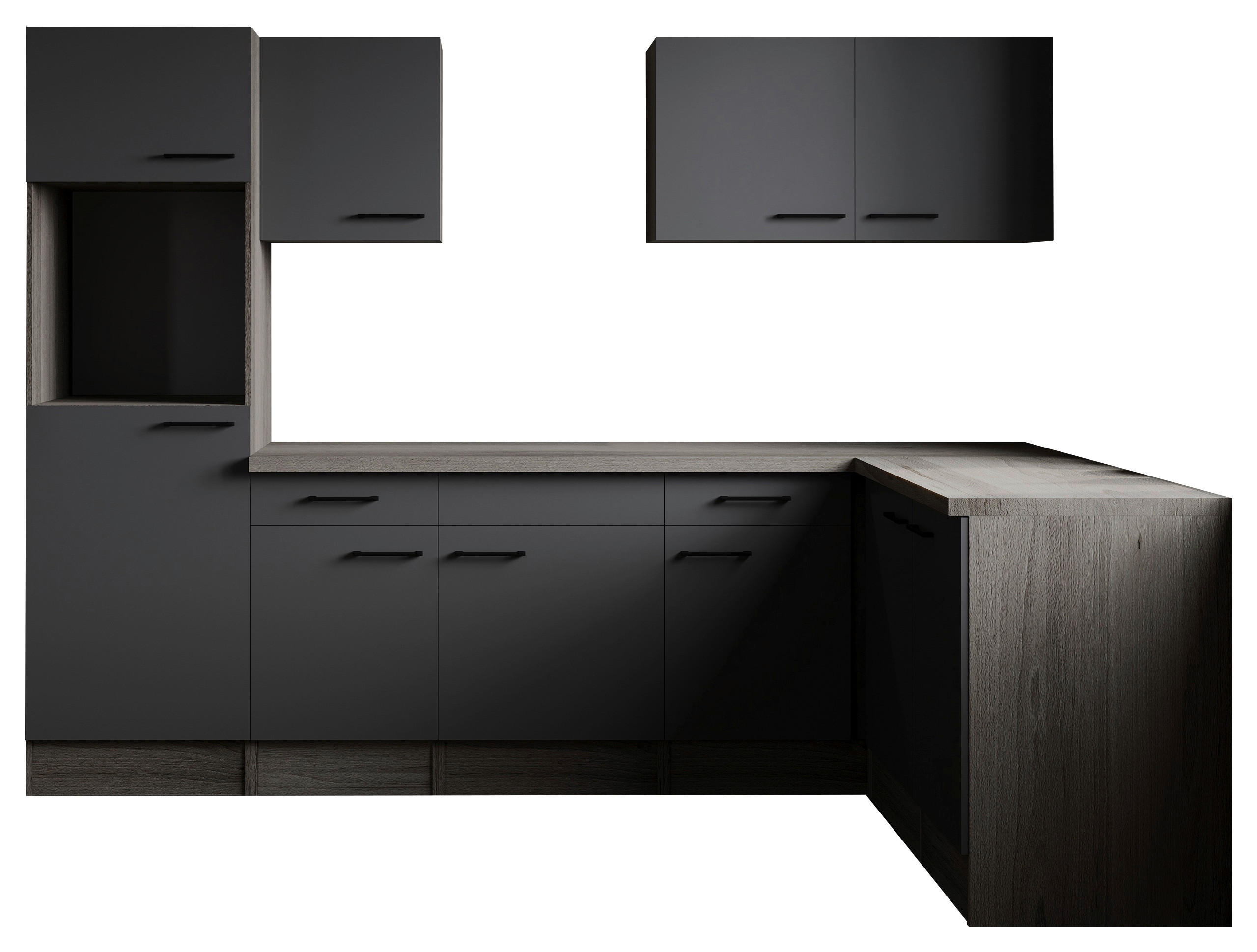 Winkelküche Oliver B/H/T: ca. 280x205x172 cm Oliver - Eiche/grau (280,00/205,00/172,00cm) - Respekta