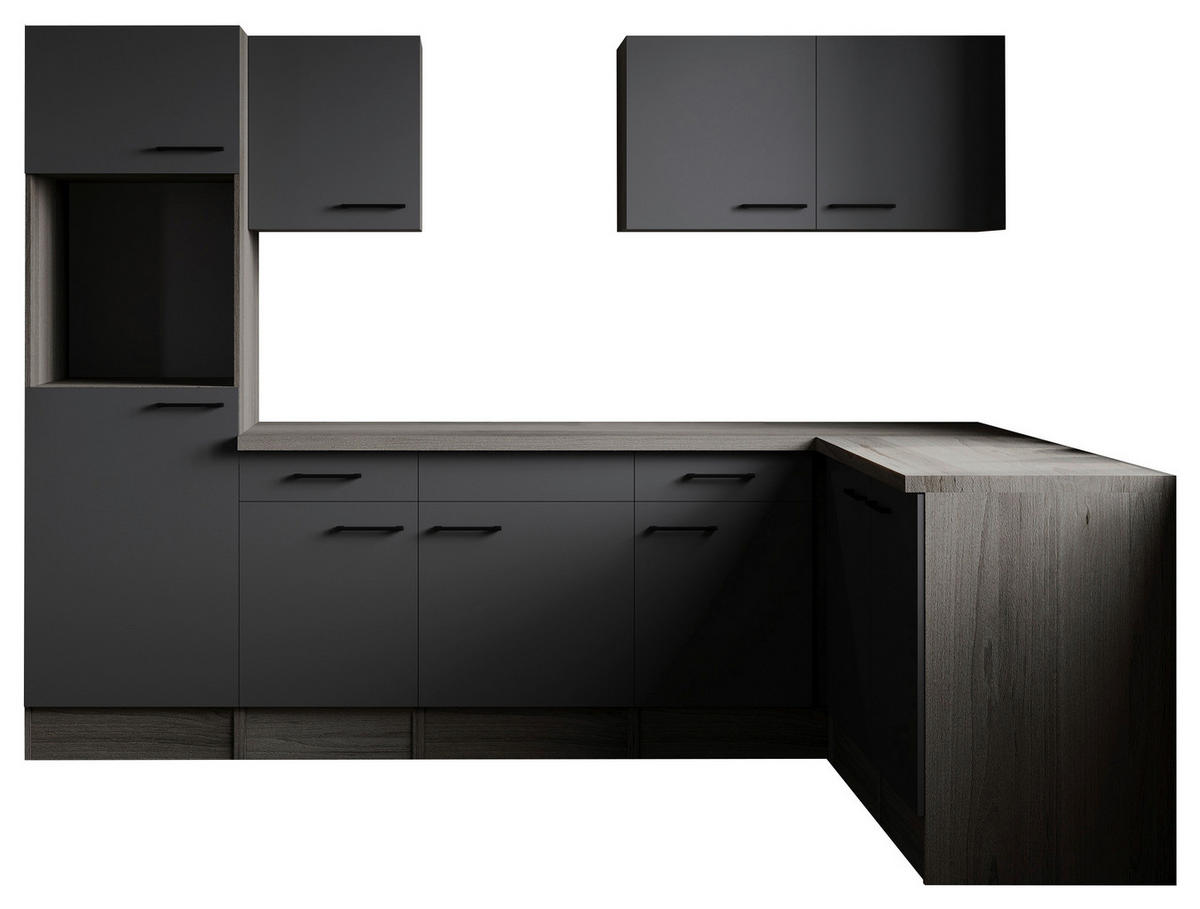 Winkelküche Oliver B/H/T: ca. 280x205x172 cm Oliver - Eiche/grau (280,00/205,00/172,00cm) - Respekta