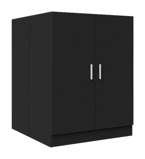 VidaXL Waschmaschinenschrank schwarz B/H/T: ca. 71x91,5x71,5 cm Waschmaschinenschrank - schwarz (71,00/91,50/71,50cm) - VidaXL