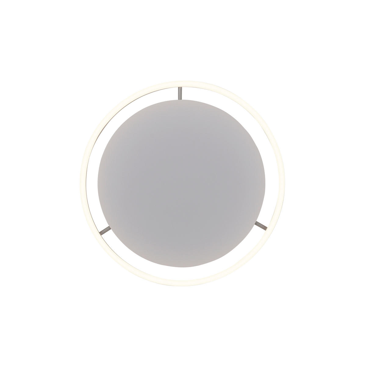 Just Light LED-Deckenleuchte RITUS 15391-95 weiß Alu Metall H/D: ca. 5,3x39,3 cm 1 Brennstellen RITUS - weiß/Alu (39,30/5,30cm) - Just Light