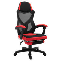 Drehstuhl 921-233 schwarz rot 921-233 - rot/schwarz (58,00/72,00cm) - Vinsetto