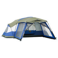 Outsunny Zelt grau Edelstahl B/H/L: ca. 487x518x237 cm Zelt - blau/grün (237,00/487,00/518,00cm) - Outsunny
