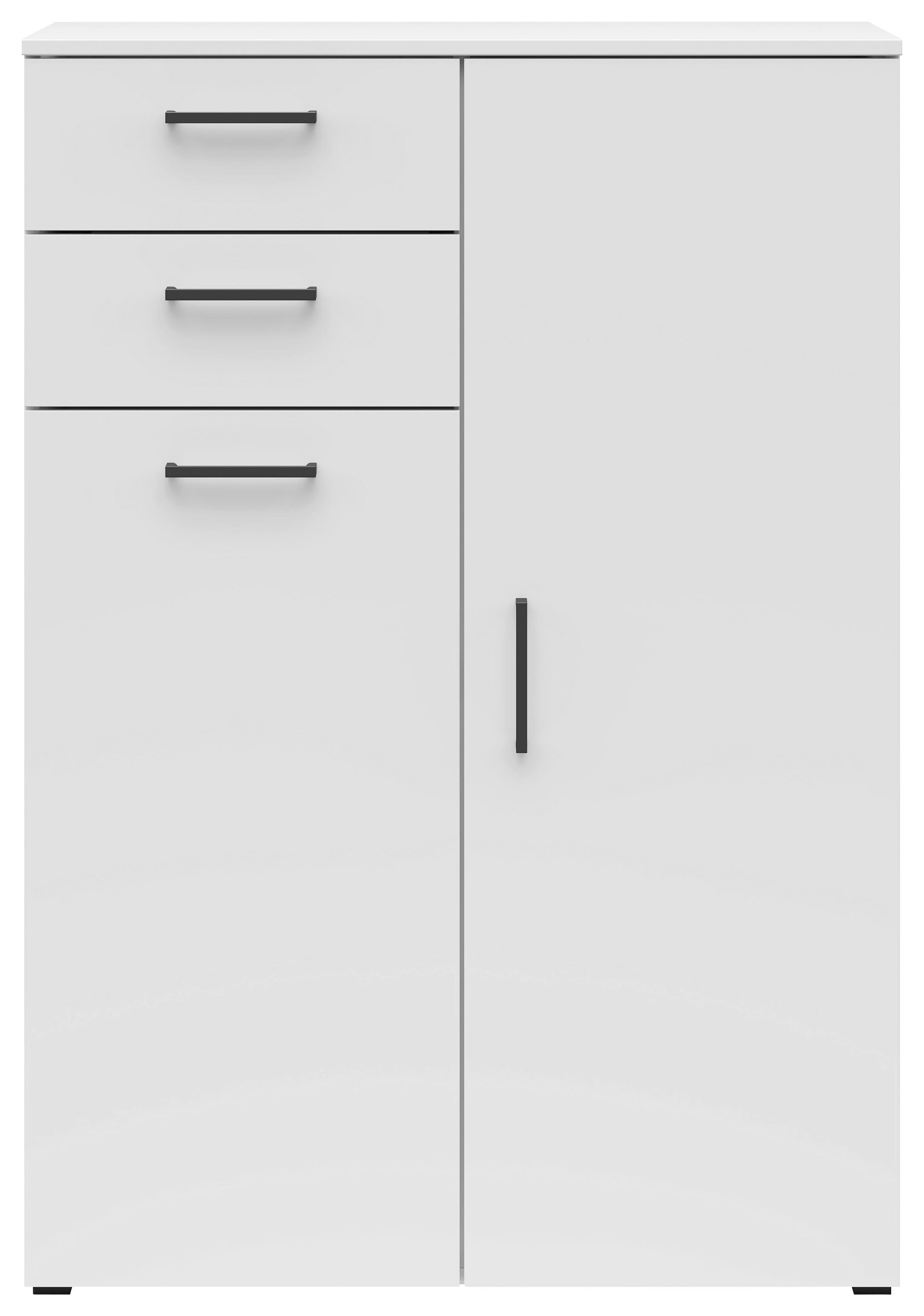 Kommode Multi-Stauraum Typ 32 weiß B/H/T: ca. 80x115x40 cm Multi-Stauraum Typ 32 - weiß (80,00/115,00/40,00cm)