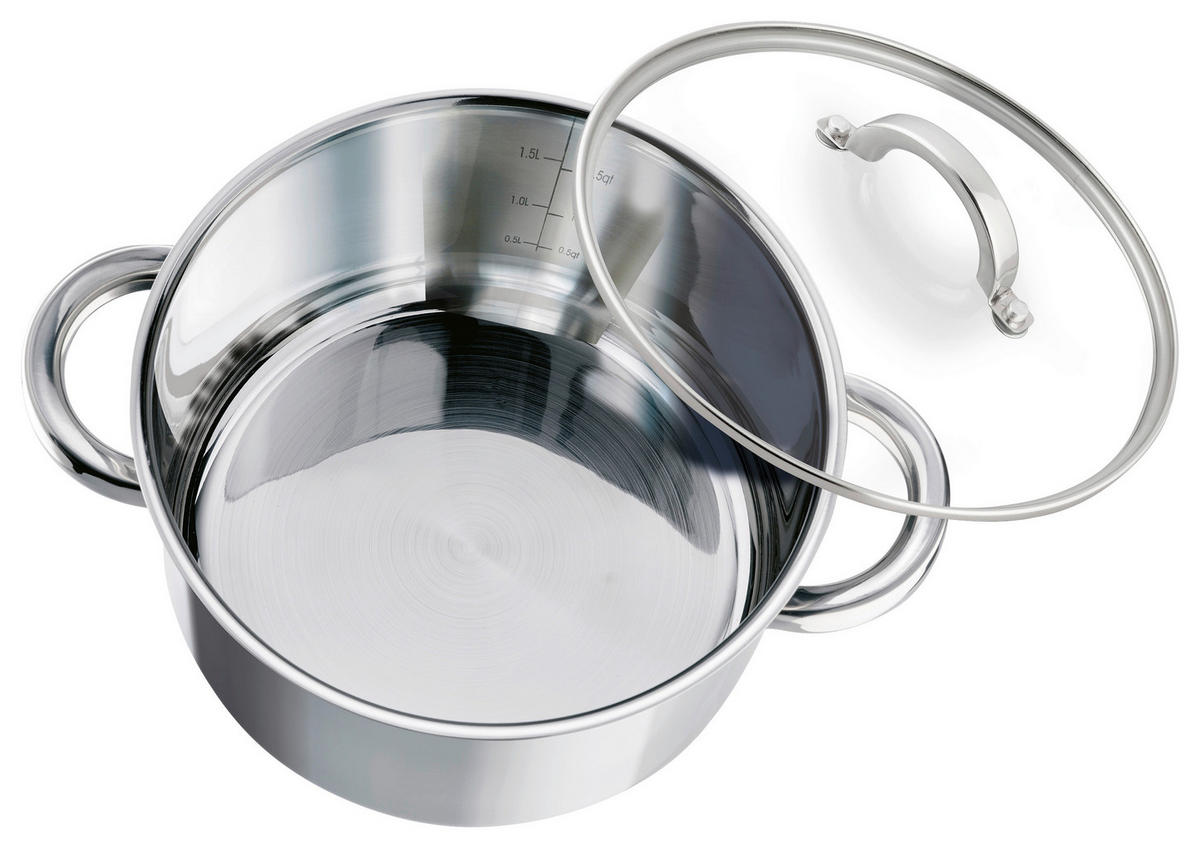 ELO Basic Fleischtopf silber Edelstahl D: ca. 20 cm Fleischtopf_Opal 20cm - silber (20,00cm) - ELO Basic