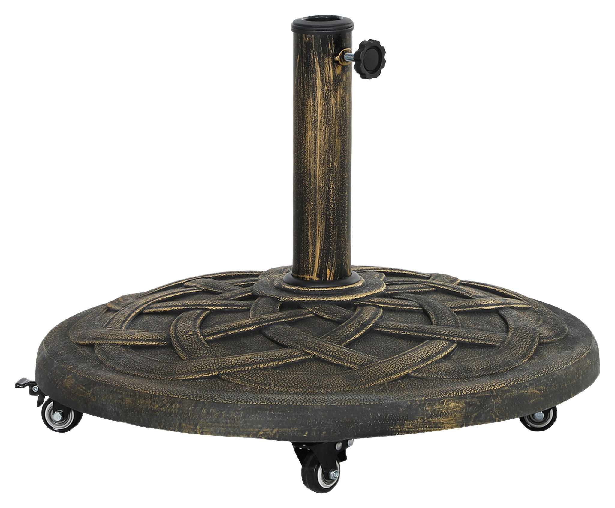 Outsunny Schirmständer bronze Metall B/H/L: ca. 54,5x40,5x54,5 cm Schirmständer - bronze (54,50/54,50/40,50cm) - Outsunny