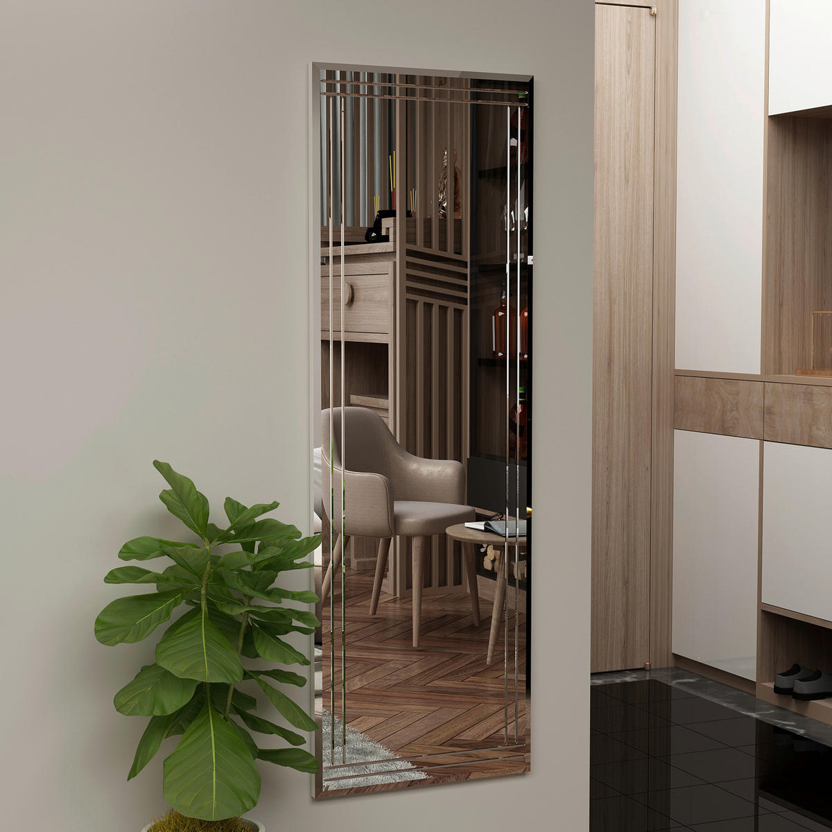 Wandspiegel Buhem transparent Glas B/H/T: ca. 120x40x3,5 cm Buhem - transparent (120,00/40,00/3,50cm) - moebel17