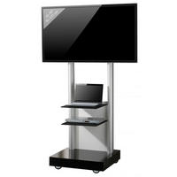 VCM TV-Standfuß TV Standfuß schwarz Monte Visolo 3 TV Standfuß - schwarz (70,00/177,00/65,00cm) - VCM