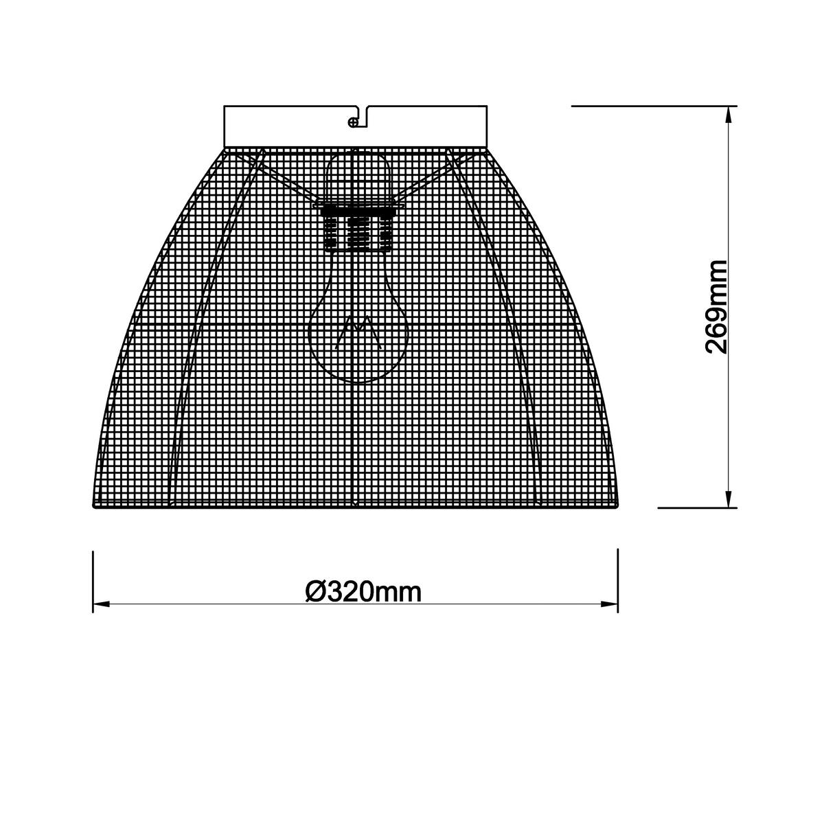 Brilliant Deckenleuchte Tanah 99483/76 natur schwarz Textil Metall H/D: ca. 25x32 cm E27 1 Brennstellen Tanah - natur/schwarz (32,00/25,00cm) - Brilliant