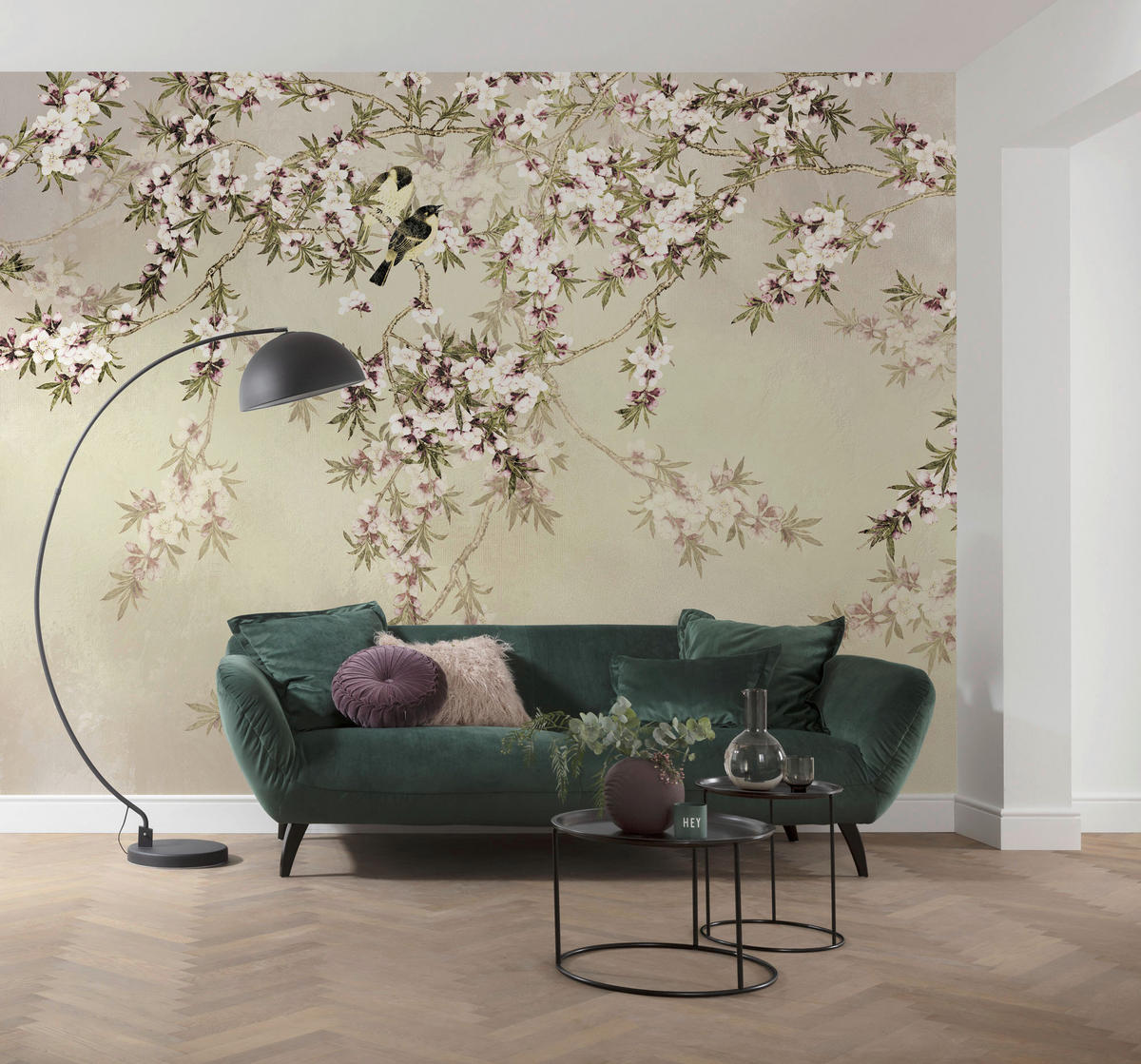 Komar Fototapete Love Birds B/L: ca. 300x250 cm Love Birds - (300,00/250,00cm) - Komar