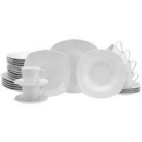 CreaTable Kombiservice Amelie weiß Porzellan 30 tlg. Amelie - weiß - CreaTable