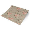 Rasch Vliestapete Blumen grau rosa gold B/L: ca. 53x1005 cm Vliestapete_509052 - gold/rosa (53,00/1005,00cm) - Rasch