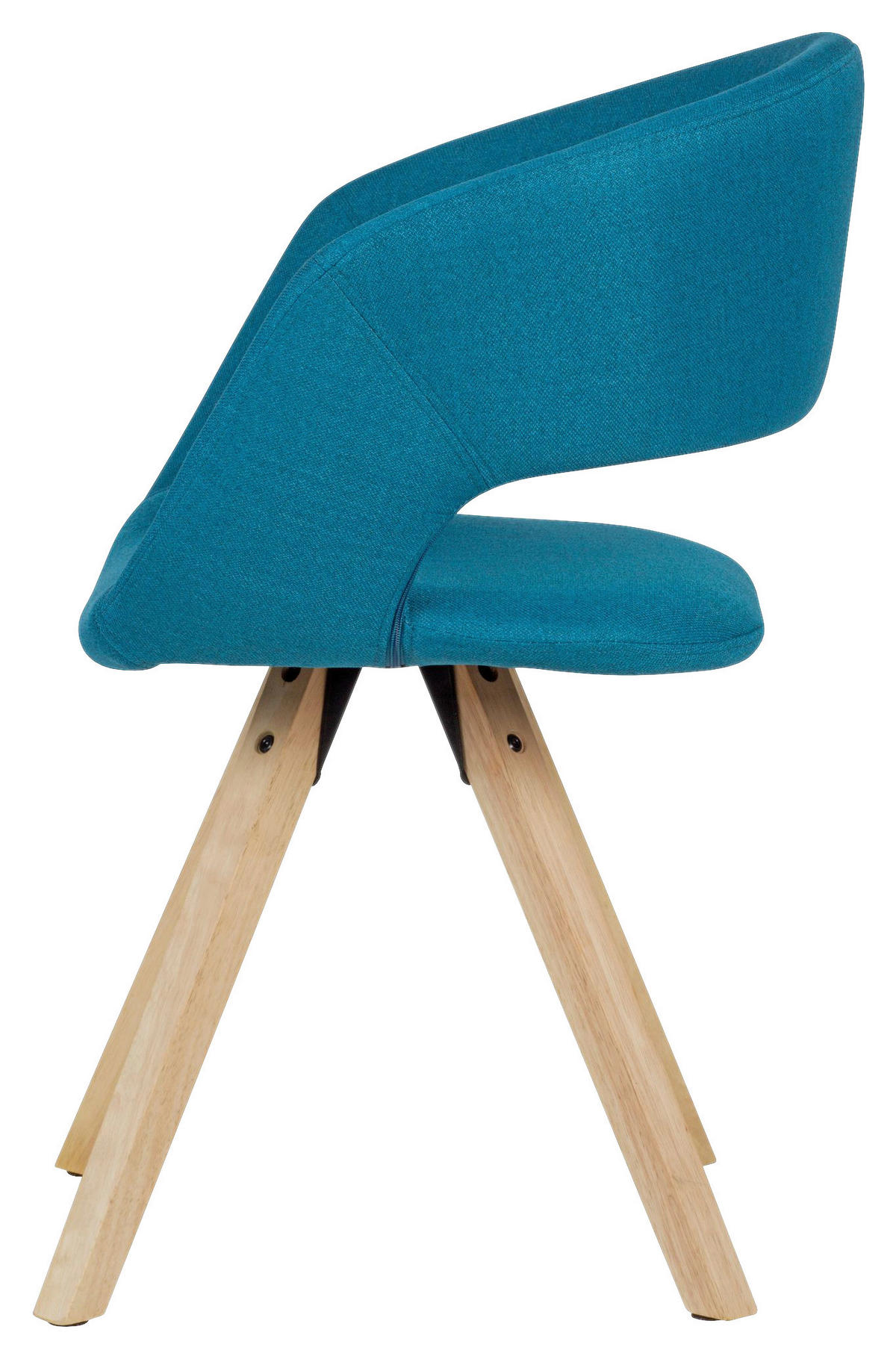 Stuhl blau B/H/T: ca. 43x80x56 cm Esszimmerstuhl - blau/Eiche (43,00/80,00/56,00cm) - Wohnling