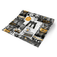 Papiertapete New York grau schwarz gelb B/L: ca. 53x1005 cm Papiertapete_L31022 - gelb/schwarz (53,00/1005,00cm)