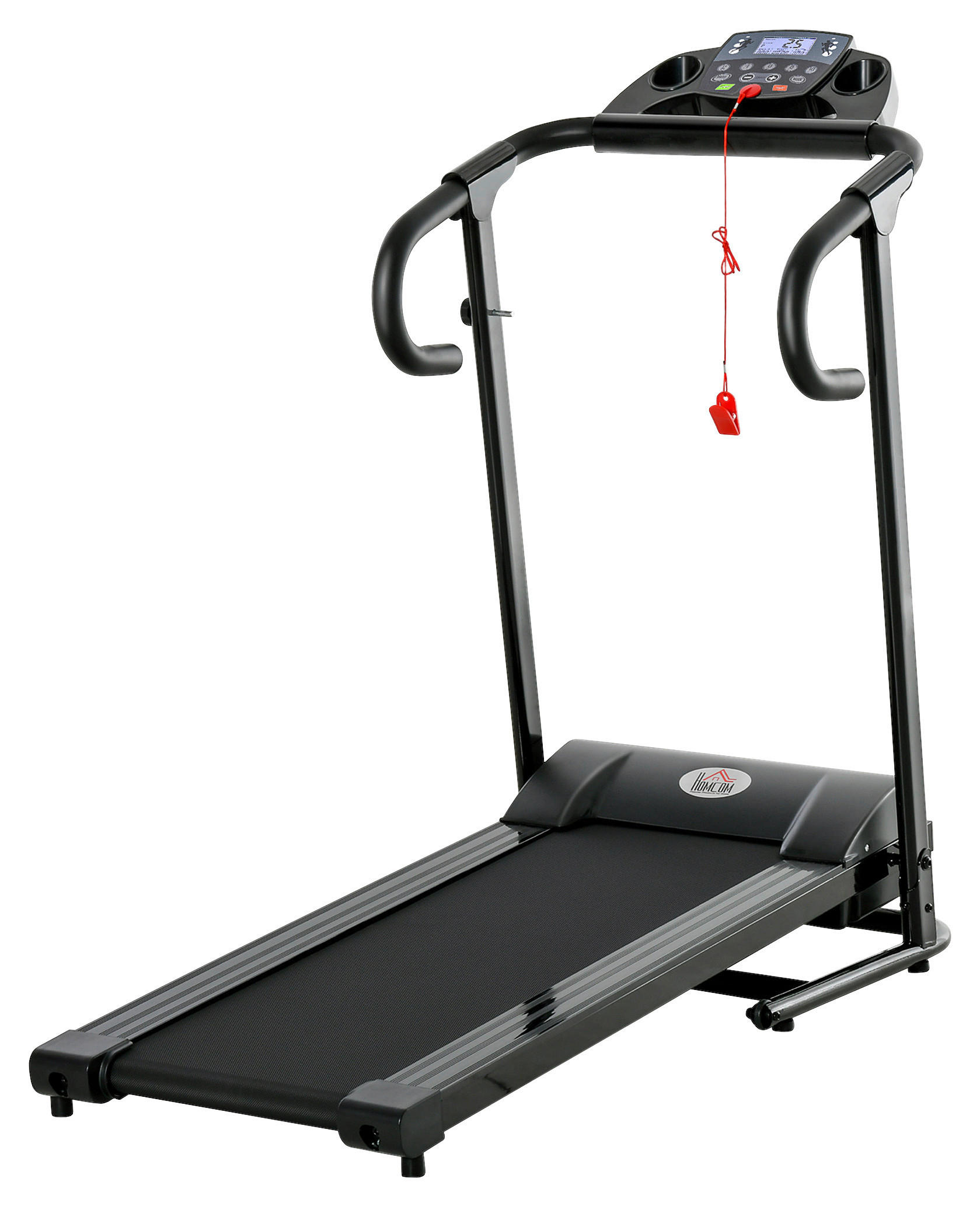 HOMCOM Laufband schwarz Kunststoff B/H/L: ca. 62x117x123 cm Laufband - schwarz (123,00/62,00/117,00cm) - HOMCOM