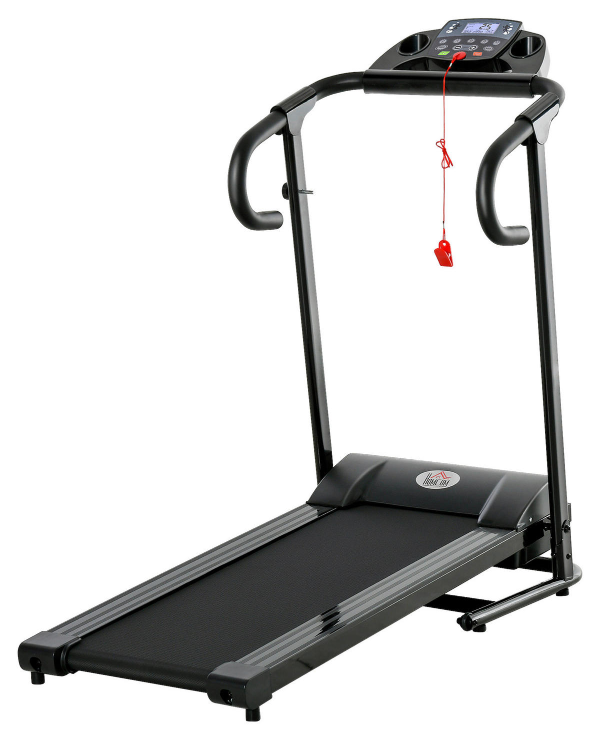 HOMCOM Laufband schwarz Kunststoff B/H/L: ca. 62x117x123 cm Laufband - schwarz (123,00/62,00/117,00cm) - HOMCOM