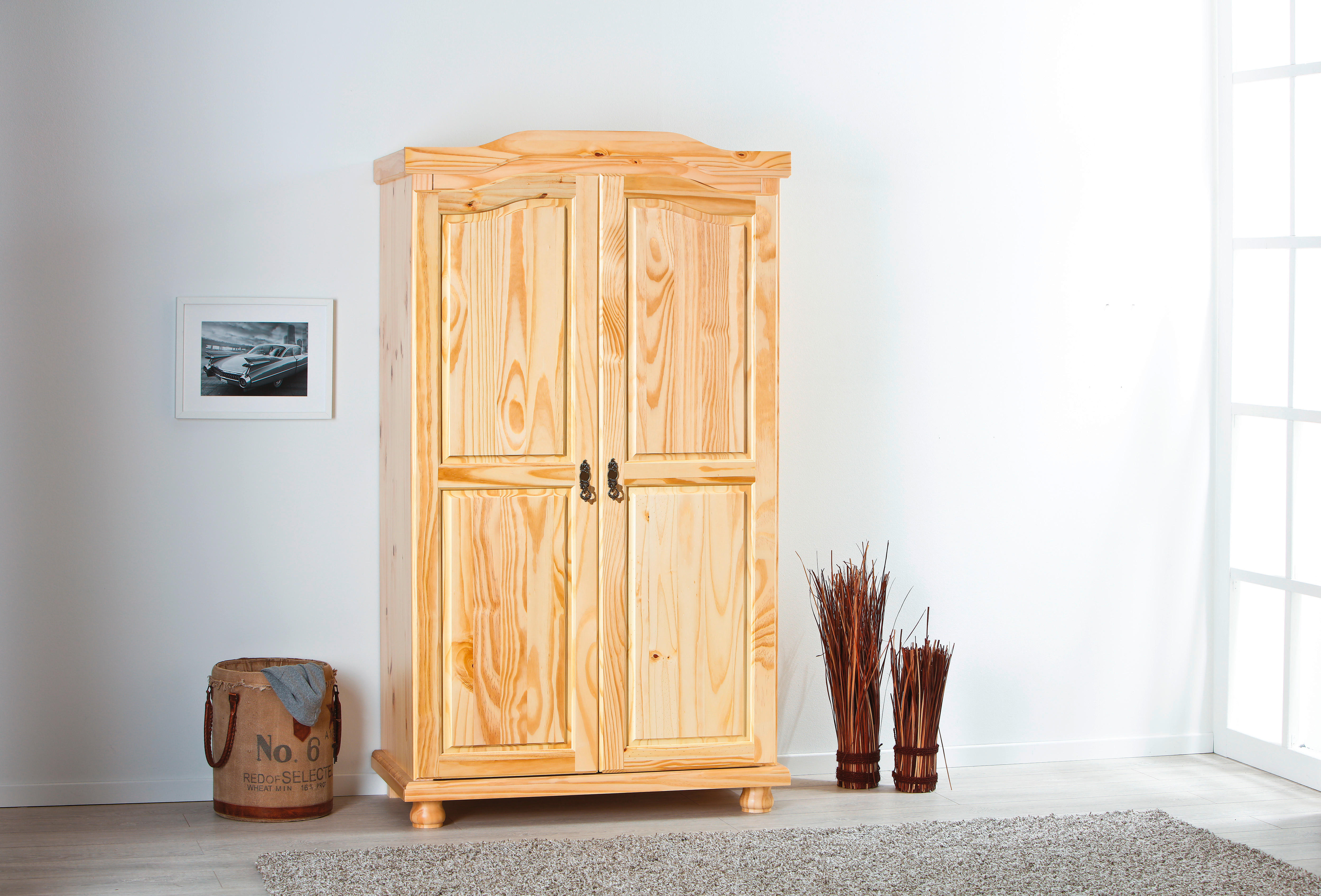 Kleiderschrank Genf natur B/H/T: ca. 104x180x56 cm Genf - natur (104,00/180,00/56,00cm) - Inter Link