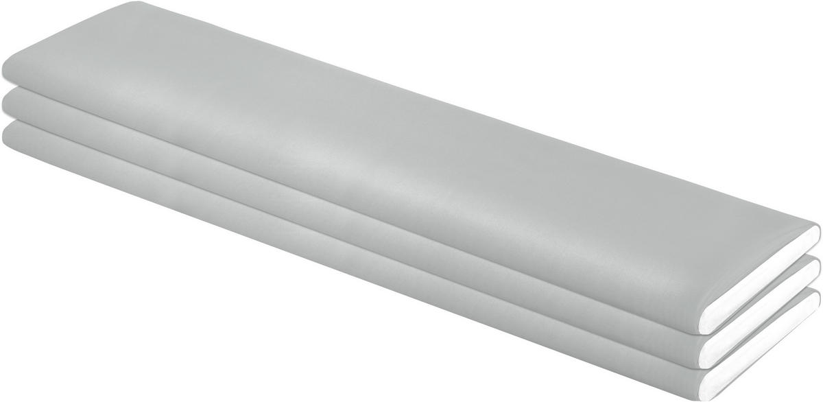 Dekostoff Satin silber B: ca. 145 cm Satin - silber (145,00cm)