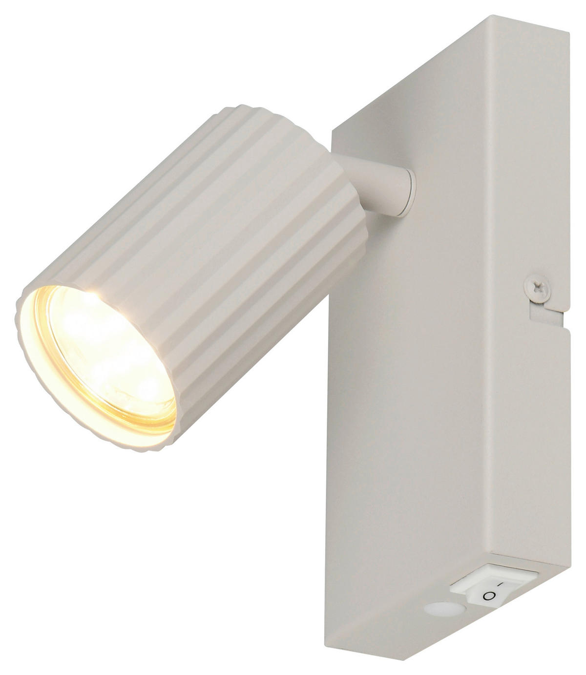 Reality Leuchten Spots grau Metall B/H/L: ca. 9x15x14,5 cm GU10 1 Brennstellen Spot_Soka_1 - grau (14,50/9,00/15,00cm) - Reality Leuchten