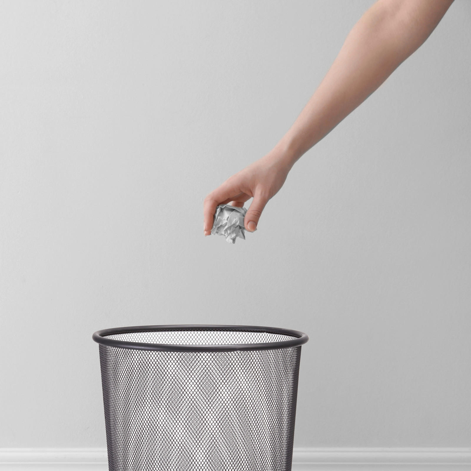 Zeller Papierkorb anthrazit B/H/L: ca. 26x28x26 cm Papierkorb - anthrazit (26,00/26,00/28,00cm) - Zeller