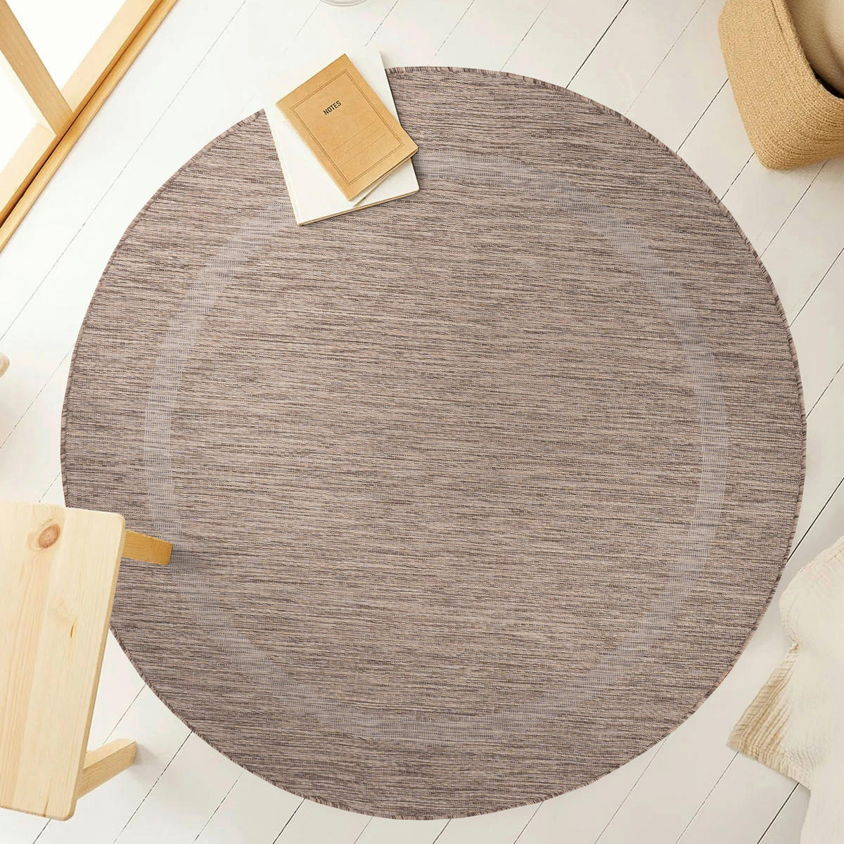 Ayyildiz Teppich RELAX braun B/L: ca. 200x200 cm RELAX - braun (200,00/200,00cm) - Ayyildiz