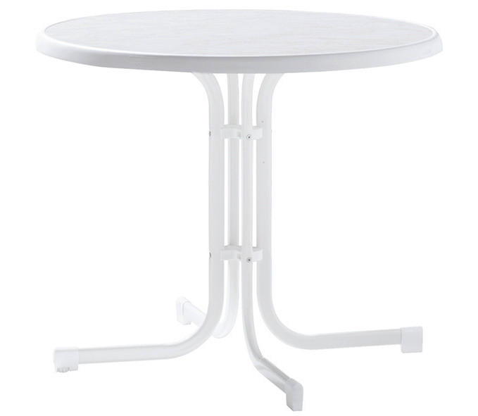 Sieger Boulevardtisch weiß Stahl H/D: ca. 72x86 cm Boulevardtisch_Sieger - weiß (86,00/72,00cm) - Sieger