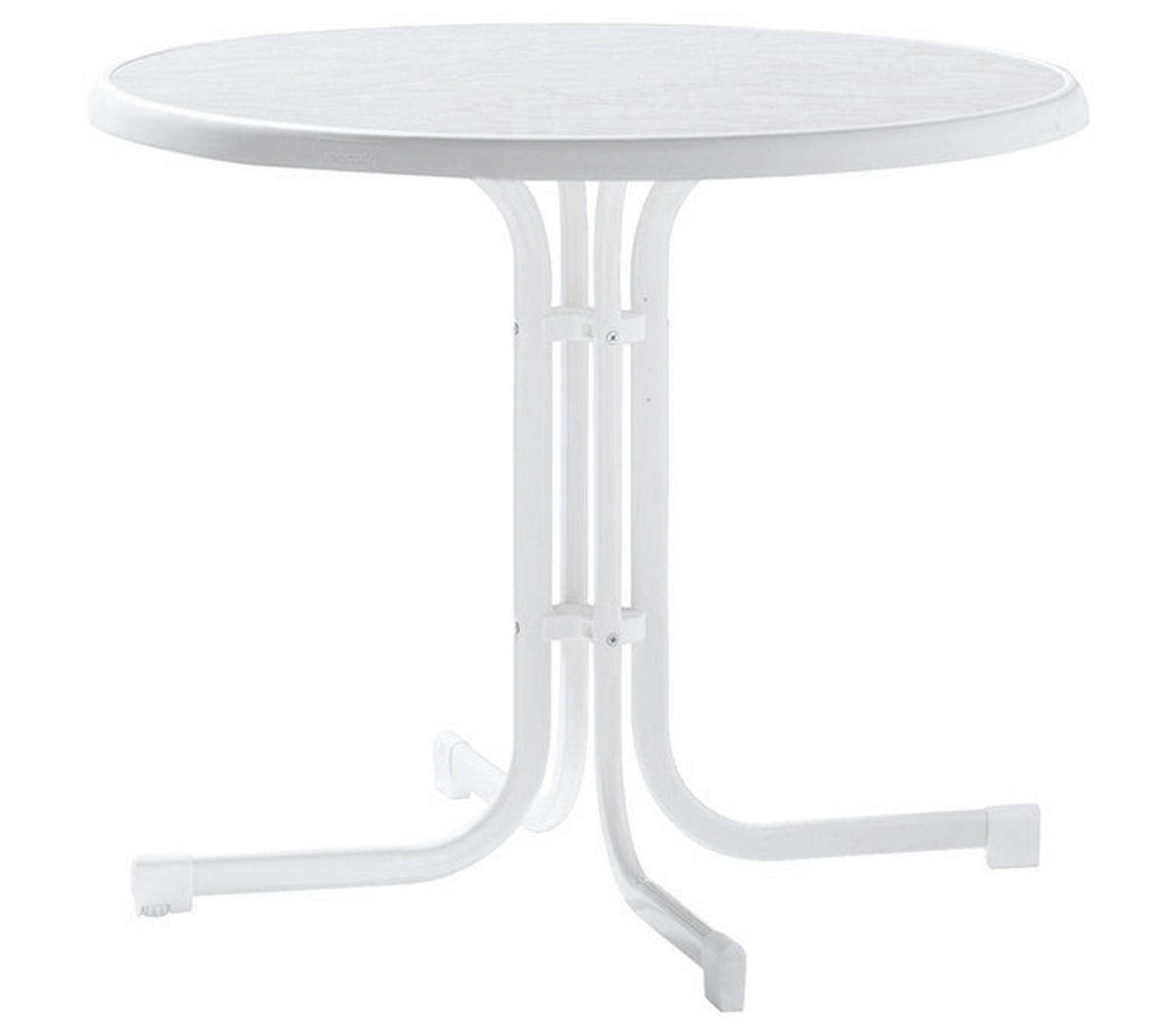 Sieger Boulevardtisch weiß Stahl H/D: ca. 72x86 cm Boulevardtisch_Sieger - weiß (86,00/72,00cm) - Sieger