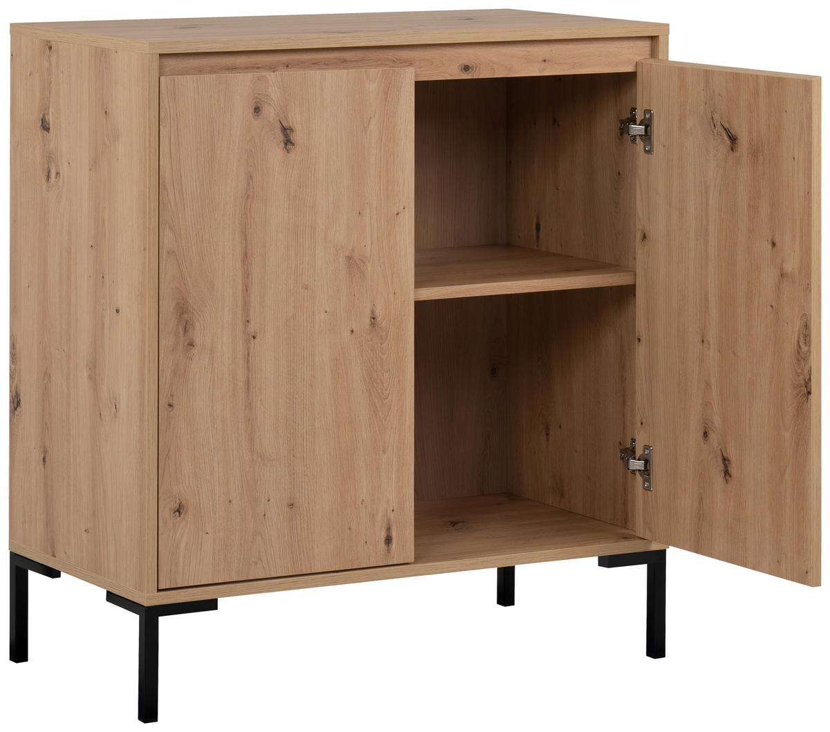 Kommode Korsika Eiche Artisan Nachbildung B/H/T: ca. 81x87x40 cm Korsika - Eiche (81,00/87,00/40,00cm)