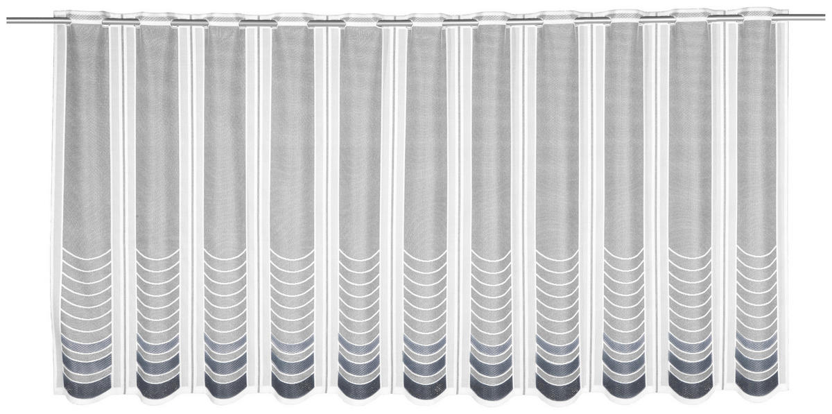 Scheibengardine Noah grau B/L: ca. 145x75 cm Noah - grau (145,00/75,00cm) - creative lifestyle