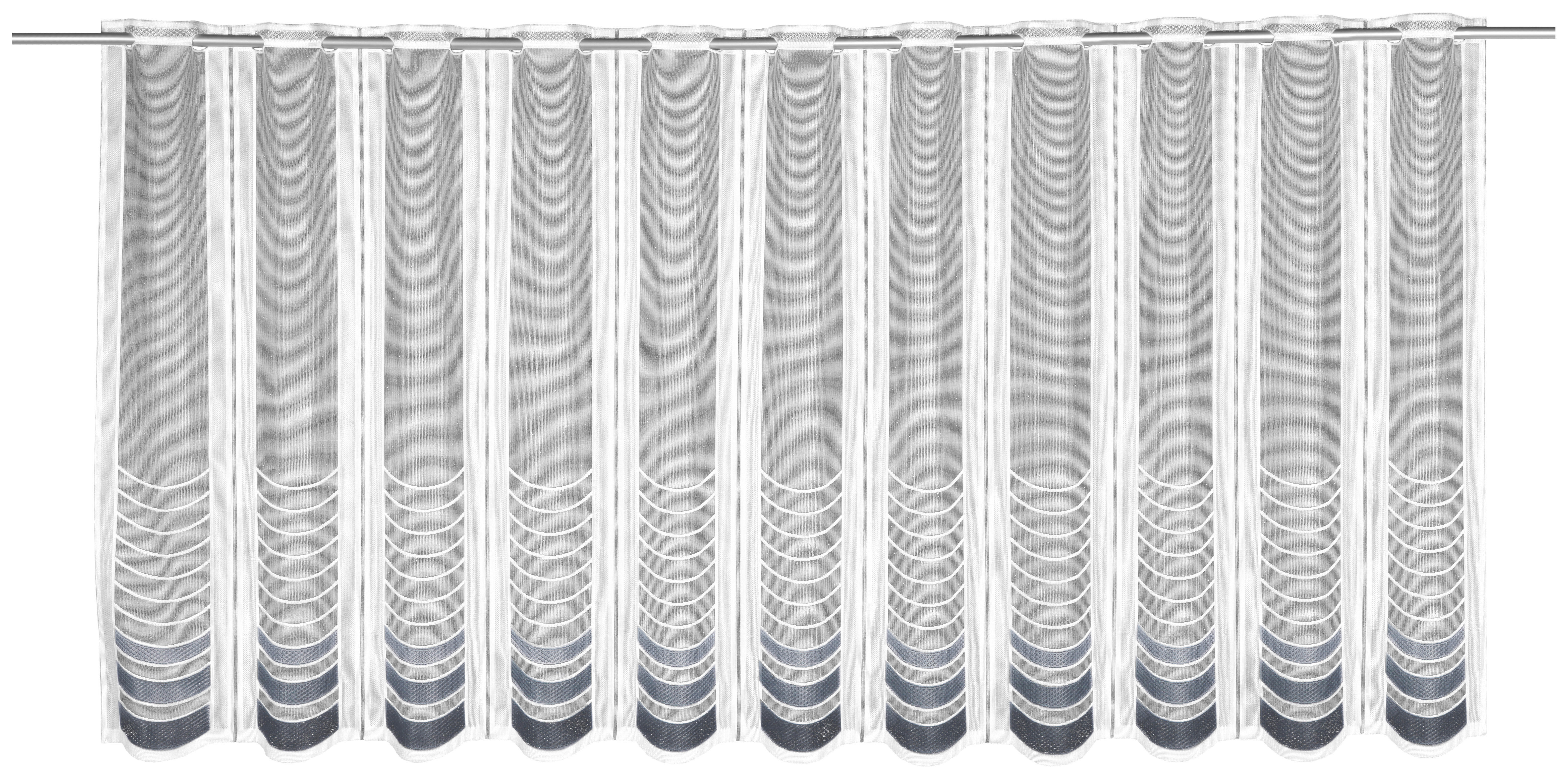 Thumbnail - creative lifestyle Scheibengardine Noah grau B/L: ca. 145x75 cm