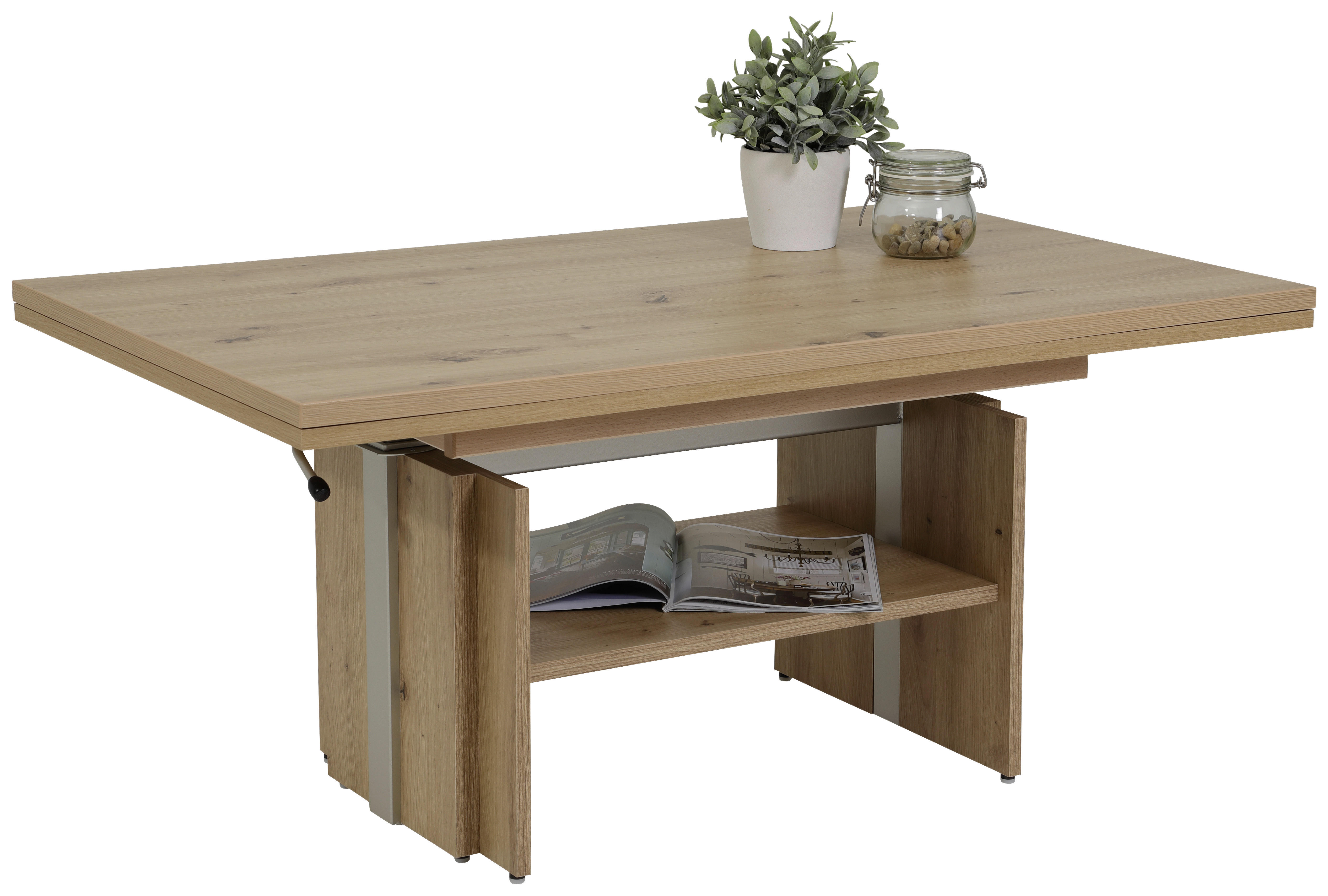 Couchtisch JEROME Eiche Artisan Nachbildung B/H/T: ca. 110x53x68 cm JEROME - Eiche (110,00/53,00/68,00cm) - Hela