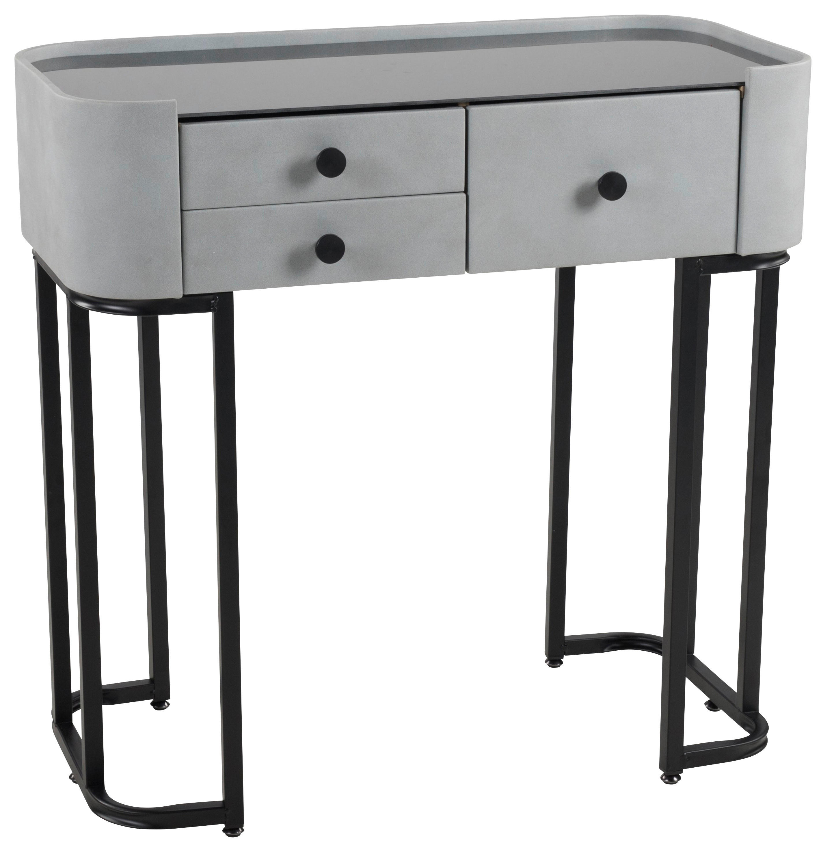 Konsole Petra B/H/T: ca. 80x40x79 cm Petra - schwarz/grau (80,00/40,00/79,00cm)