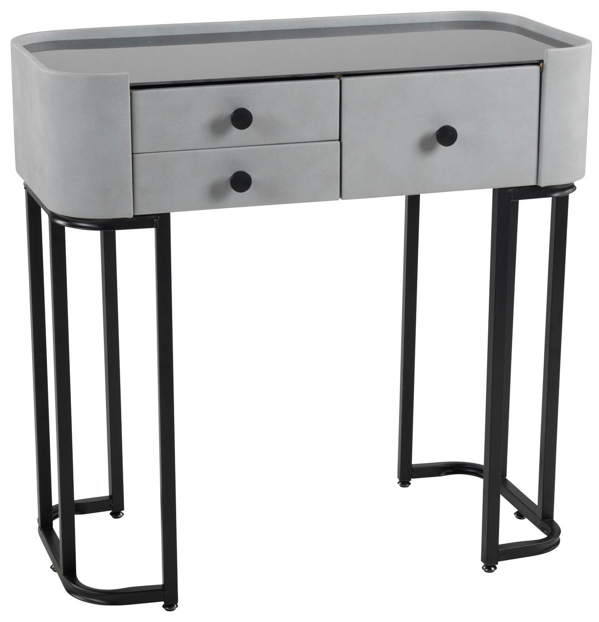 Konsole Petra B/H/T: ca. 80x40x79 cm Petra - schwarz/grau (80,00/40,00/79,00cm)