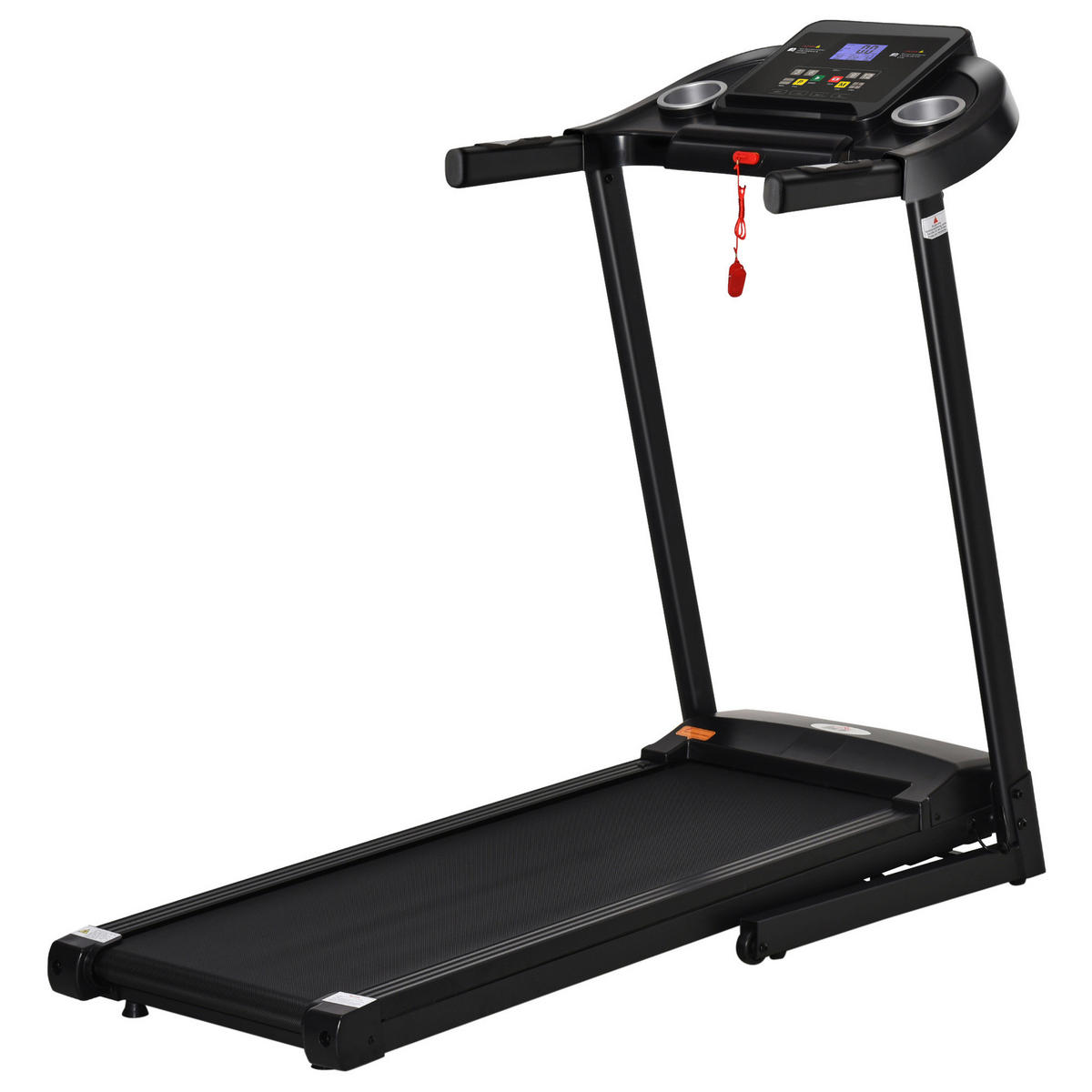 HOMCOM Fitness-Zubehör grau Polypropylen B/H/L: ca. 60x134x118 cm Laufband - schwarz/grau (118,00/60,00/134,00cm) - HOMCOM