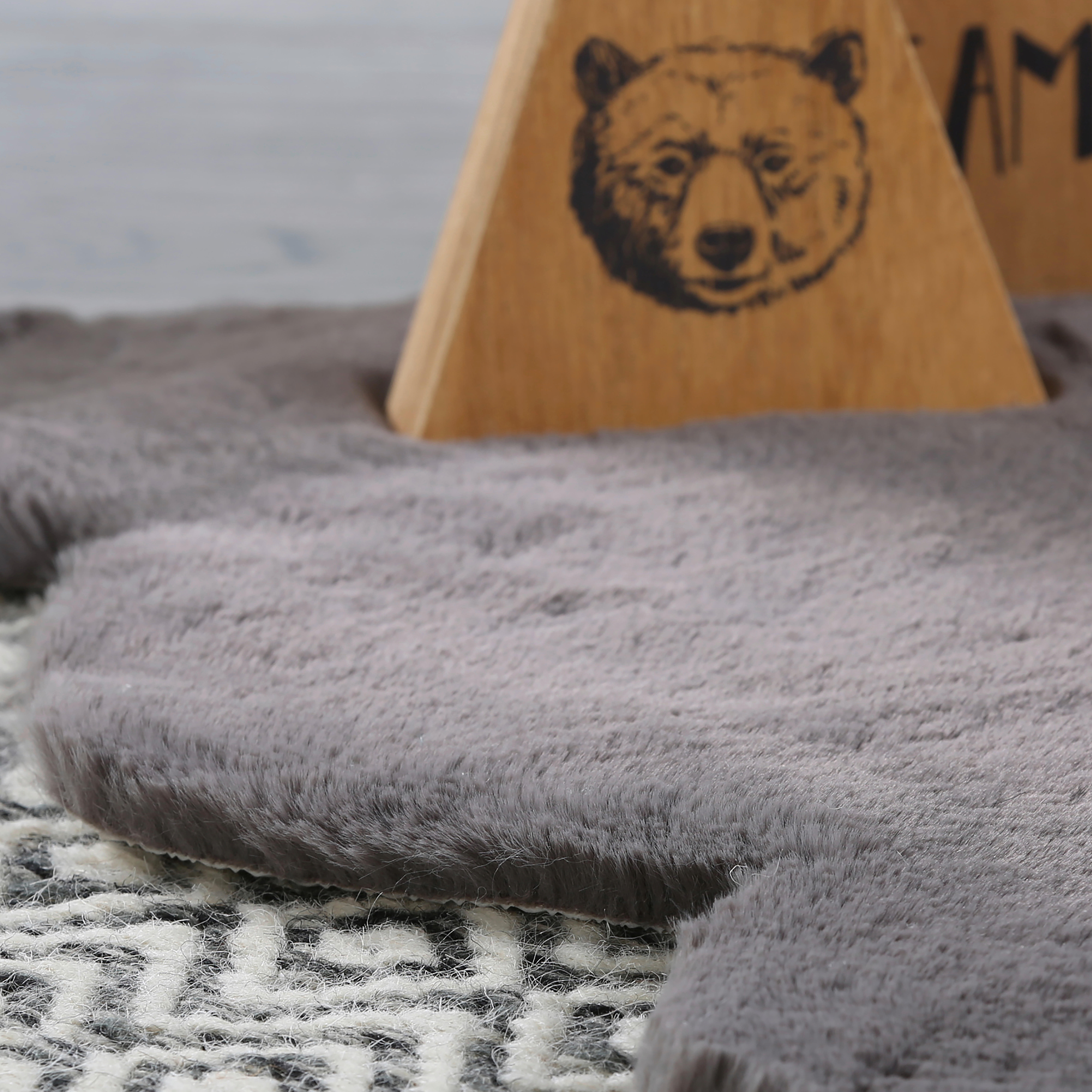 Obsession Teppich My Animal grau B/L: ca. 92x83 cm My Animal - grau (92,00/83,00cm) - Obsession
