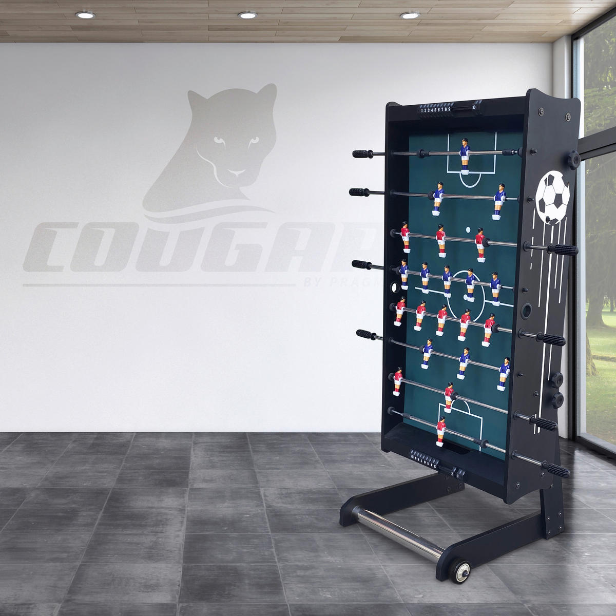 Cougar Kickertisch Scorpion Kick TS B/H/L: ca. 61x80x122 cm Scorpion Kick TS - schwarz (122,00/61,00/80,00cm) - Cougar