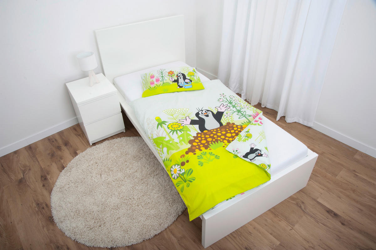 Flanell Bettwäsche Der kleine Maulwurf Multi Baumwolle B/L: ca. 100x135 cm Der kleine Maulwurf - Multi (100,00/135,00cm)