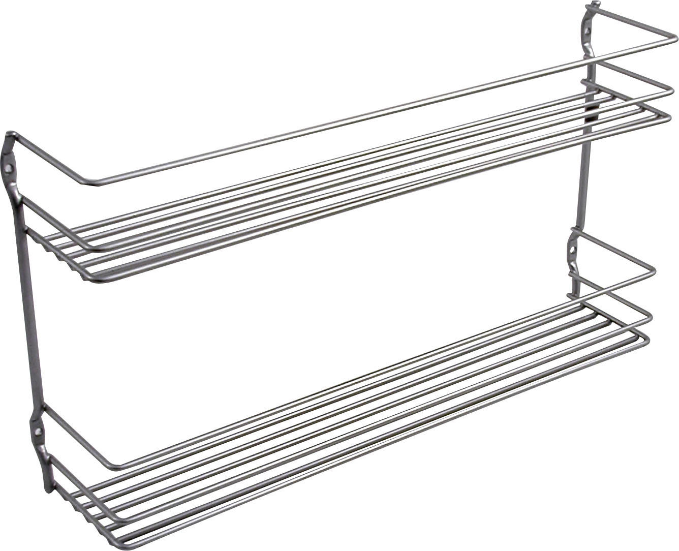 Metaltex Gewürzregal silber Metall B/H/L: ca. 36,5x19x8 cm Gewürzregal_Pepito - silber (8,00/36,50/19,00cm) - Metaltex