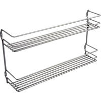 Metaltex Gewürzregal silber Metall B/H/L: ca. 36,5x19x8 cm Gewürzregal_Pepito - silber (8,00/36,50/19,00cm) - Metaltex