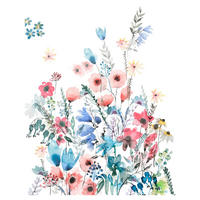 Komar Fototapete Aquitaine Blumen B/L: ca. 200x250 cm Aquitaine - (200,00/250,00cm) - Komar