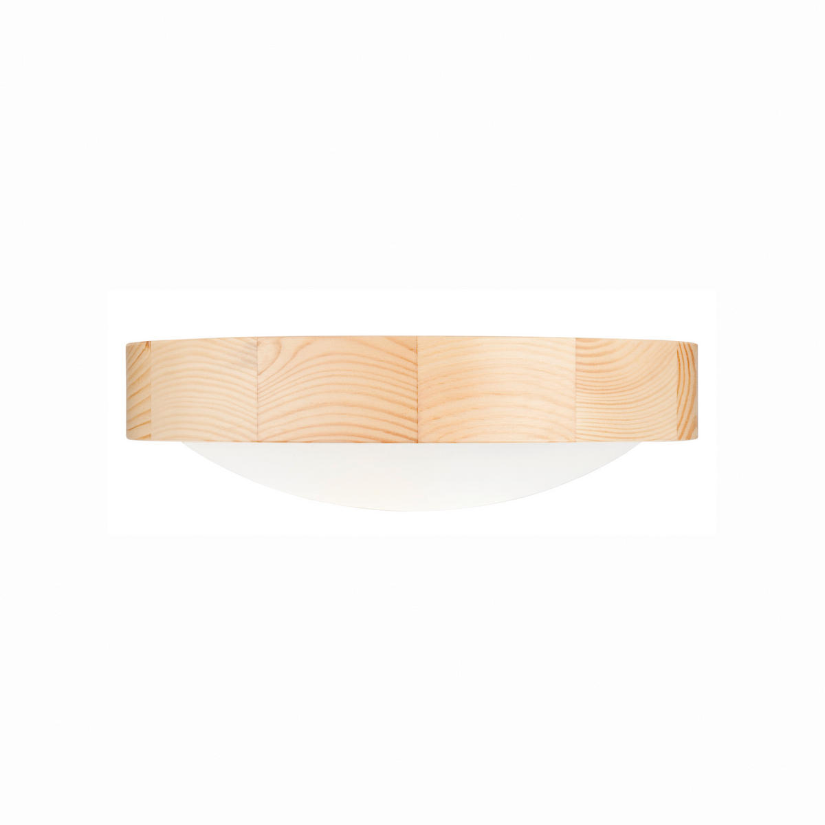 Lamkur Deckenleuchte ANELLO 41247 kiefer Glas Holz H/L: ca. 8x27 cm E27 1 Brennstellen Anello - kiefer (27,00cm) - Lamkur