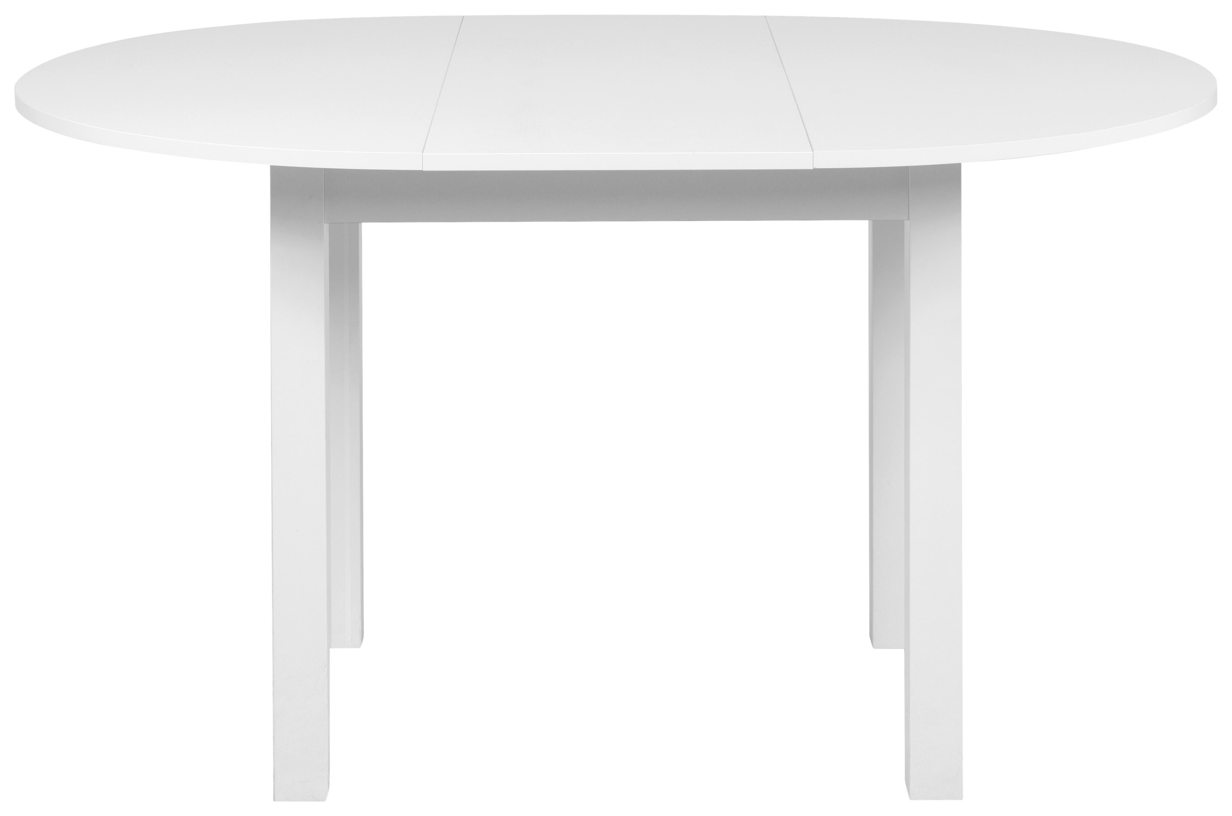 Esstisch Coburg weiß B/H/T/D: ca. 100x76x100x100 cm Coburg - weiß (100,00/76,00/100,00cm)