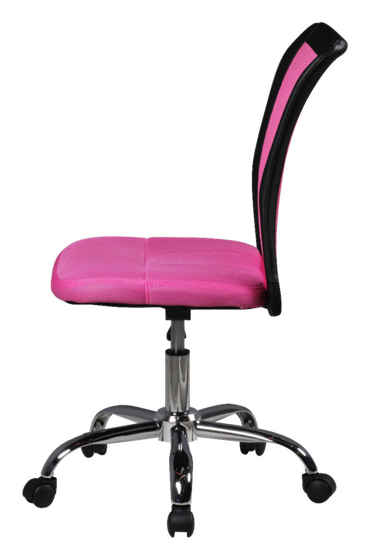 Drehstuhl pink Stoff Kinderschreibtischstuhl SALERNO - pink (60,00/100,00/60,00cm) - Amstyle